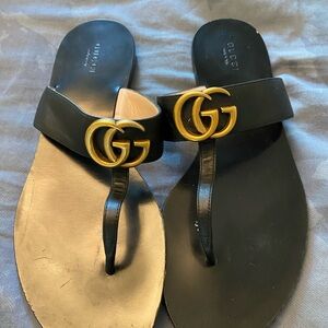 Gucci Double G thong-strap slides
